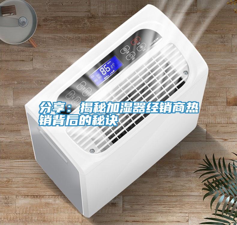 分享：揭秘加湿器经销商热销背后的秘诀