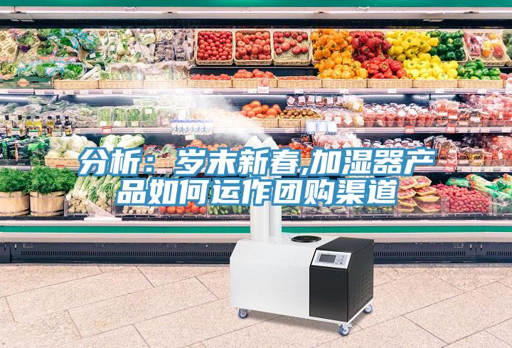 分析：岁末新春,加湿器产品如何运作团购渠道