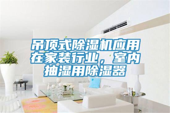 吊顶式91免费网站在线观看应用在家装行业，室内抽湿用除湿器