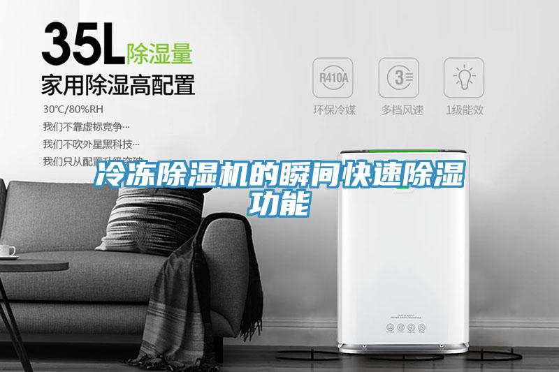 冷冻91免费网站在线观看的瞬间快速除湿功能