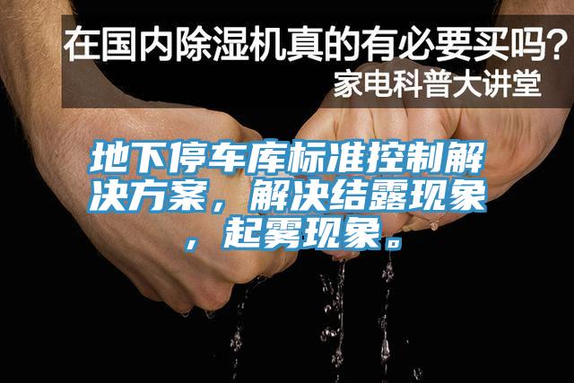 地下停车库标准控制解决方案，解决结露现象，起雾现象。