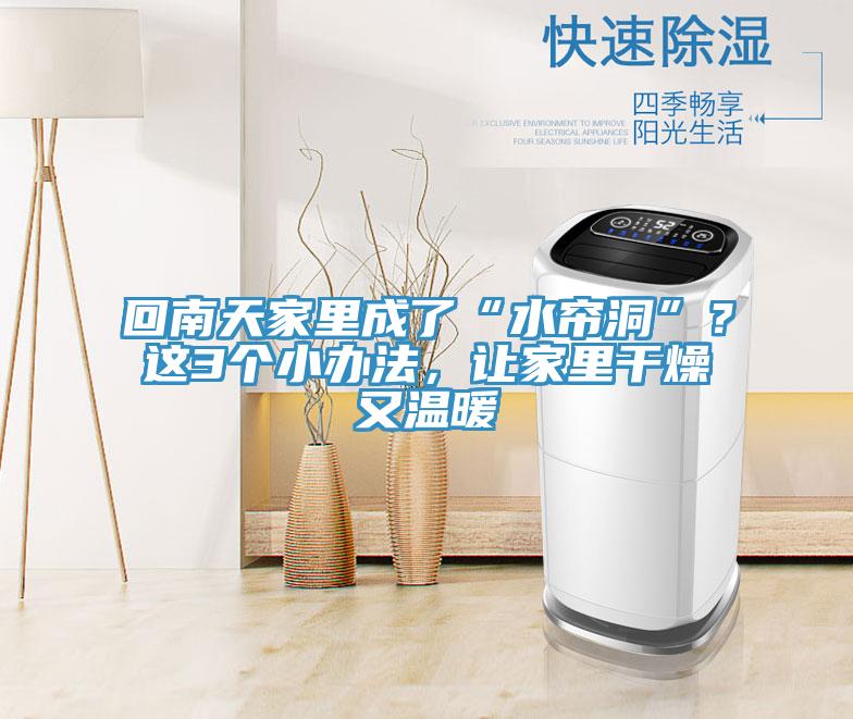 回南天家里成了“水帘洞”？这3个小办法，让家里干燥又温暖