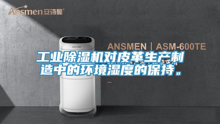 工业91免费网站在线观看对皮革生产制造中的环境湿度的保持。