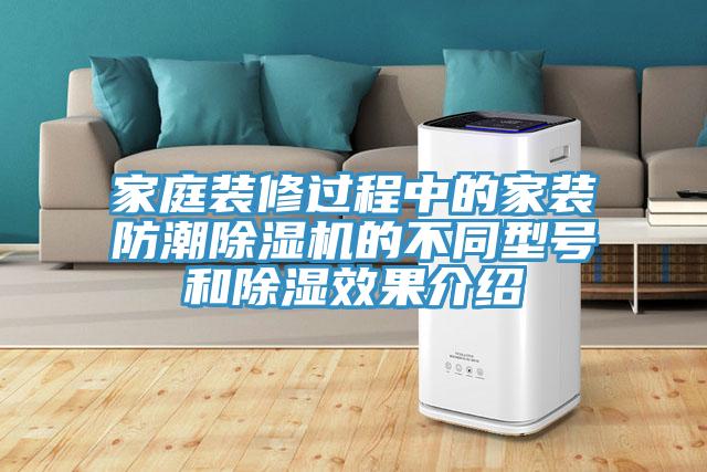 家庭装修过程中的家装防潮91免费网站在线观看的不同型号和除湿效果介绍