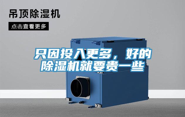 只因投入更多，好的91免费网站在线观看就要贵一些