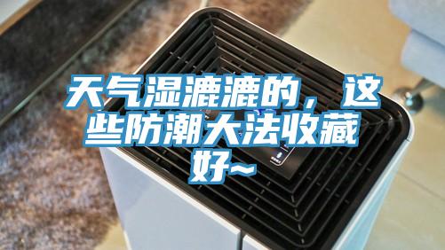 天气湿漉漉的，这些防潮大法收藏好~