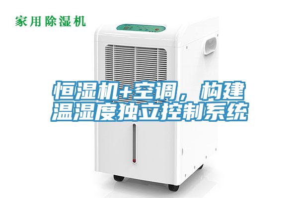 恒湿机+空调，构建温湿度独立控制系统