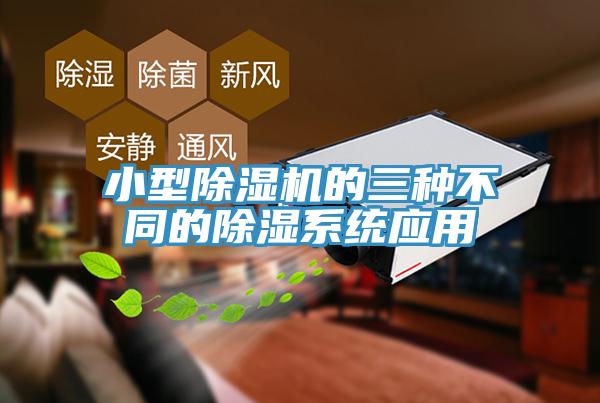 小型91免费网站在线观看的三种不同的除湿系统应用