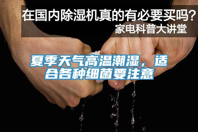 夏季天气高温潮湿，适合各种细菌要注意