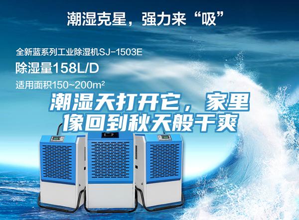 潮湿天打开它，家里像回到秋天般干爽