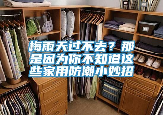 梅雨天过不去？那是因为你不知道这些家用防潮小妙招