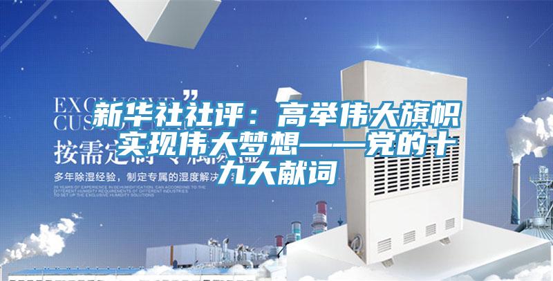 新华社社评：高举伟大旗帜 实现伟大梦想——党的十九大献词