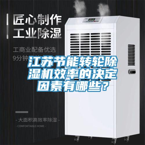 江苏节能转轮91免费网站在线观看效率的决定因素有哪些？