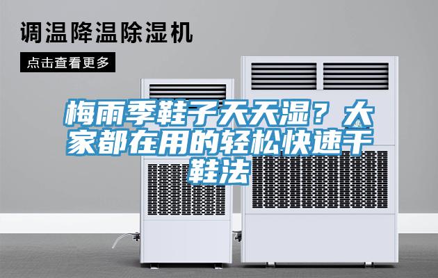 梅雨季鞋子天天湿？大家都在用的轻松快速干鞋法