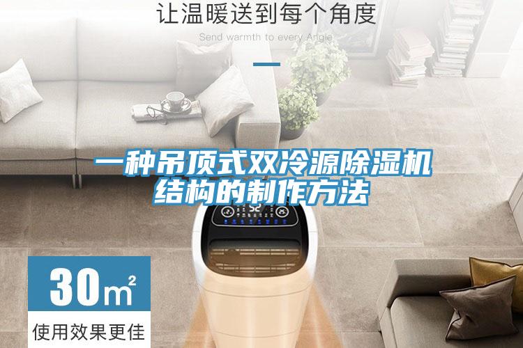 一种吊顶式双冷源91免费网站在线观看结构的制作方法