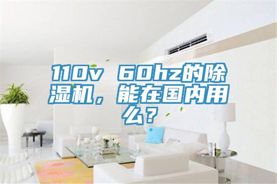 110v 60hz的91免费网站在线观看，能在国内用么？