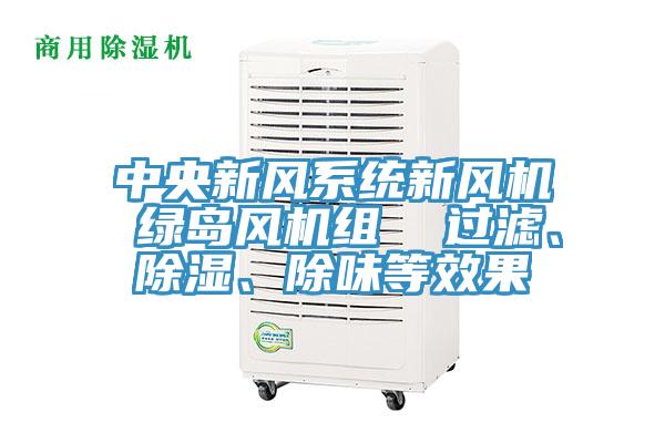 中央新风系统新风机 绿岛风机组  过滤、除湿、除味等效果