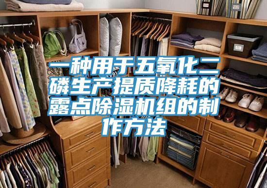 一种用于五氧化二磷生产提质降耗的露点91免费网站在线观看组的制作方法