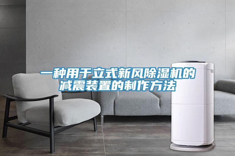 一种用于立式新风91免费网站在线观看的减震装置的制作方法