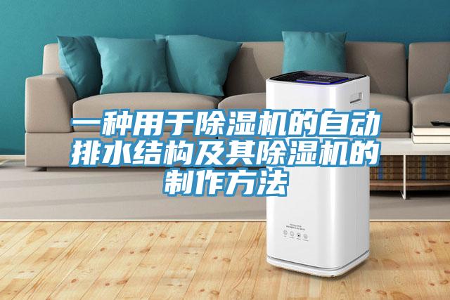 一种用于91免费网站在线观看的自动排水结构及其91免费网站在线观看的制作方法