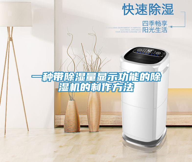 一种带除湿量显示功能的91免费网站在线观看的制作方法