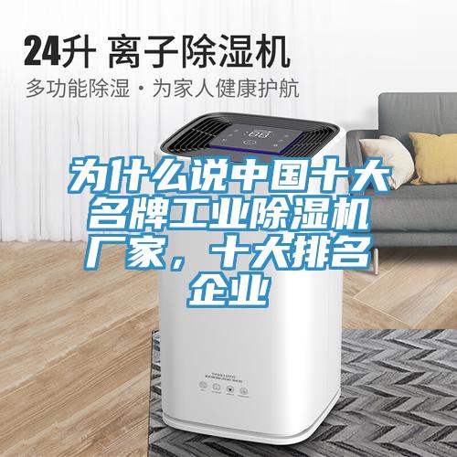 为什么说中国十大名牌工业91免费网站在线观看厂家，十大排名企业