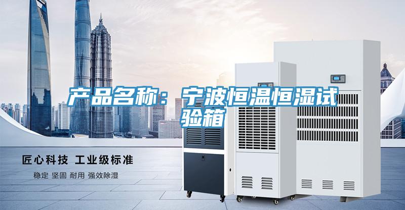 产品名称：宁波恒温恒湿试验箱