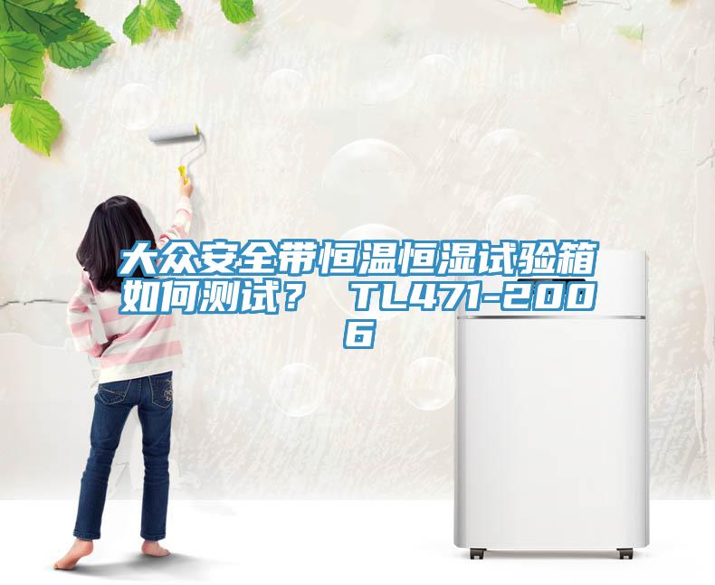大众安全带恒温恒湿试验箱如何测试？ TL471-2006
