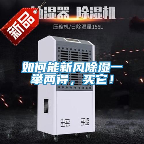 如何能新风除湿一举两得，买它！