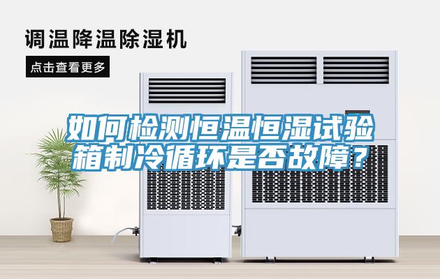 如何检测恒温恒湿试验箱制冷循环是否故障？