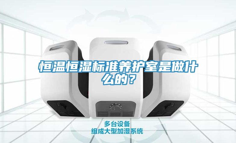 恒温恒湿标准养护室是做什么的？