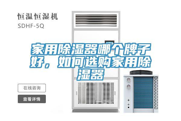 家用除湿器哪个牌子好，如何选购家用除湿器