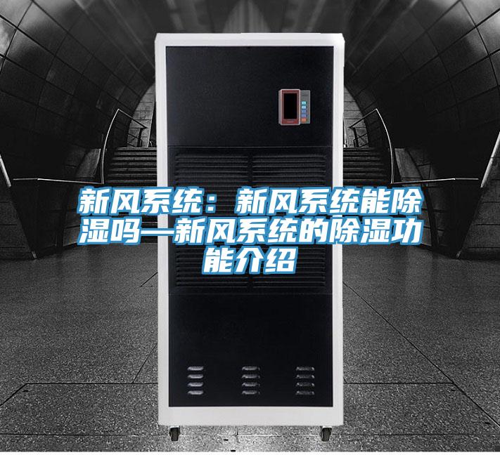 新风系统：新风系统能除湿吗—新风系统的除湿功能介绍