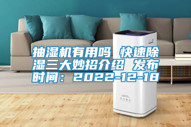 抽湿机有用吗 快速除湿三大妙招介绍 发布时间：2022-12-18
