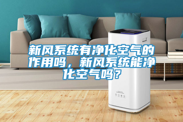 新风系统有净化空气的作用吗，新风系统能净化空气吗？