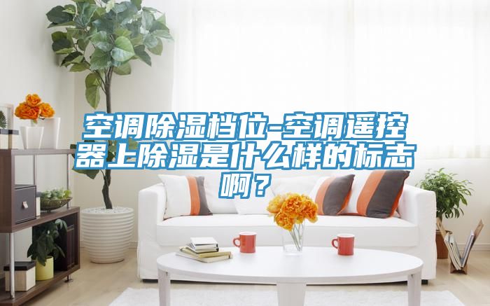 空调除湿档位-空调遥控器上除湿是什么样的标志啊？