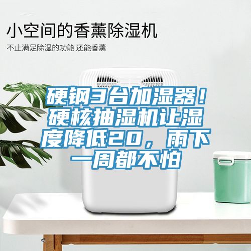 硬钢3台加湿器！硬核抽湿机让湿度降低20，雨下一周都不怕