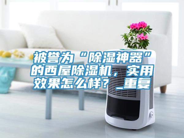 被誉为“除湿神器”的西屋91免费网站在线观看，实用效果怎么样？_重复