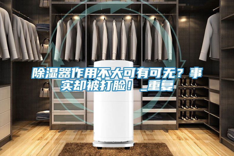 除湿器作用不大可有可无？事实却被打脸！_重复